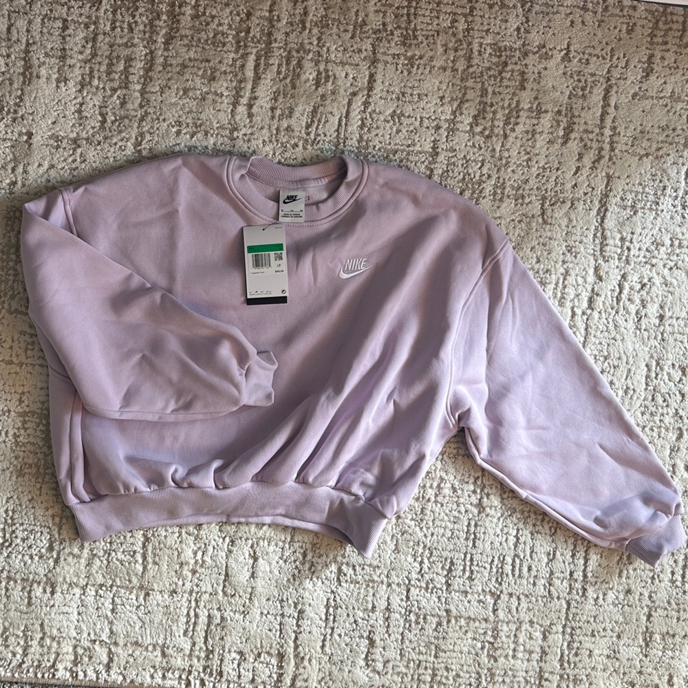 Nike Kids Purple Crewneck Sweatshirt